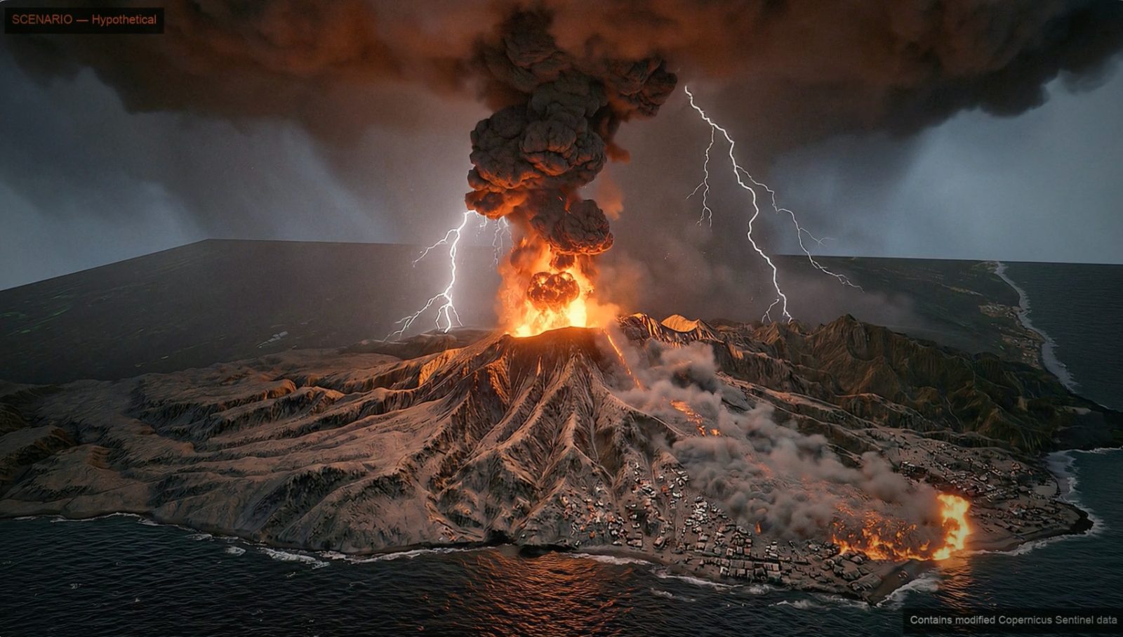 Campi Flegrei — The caldera under a city of millions